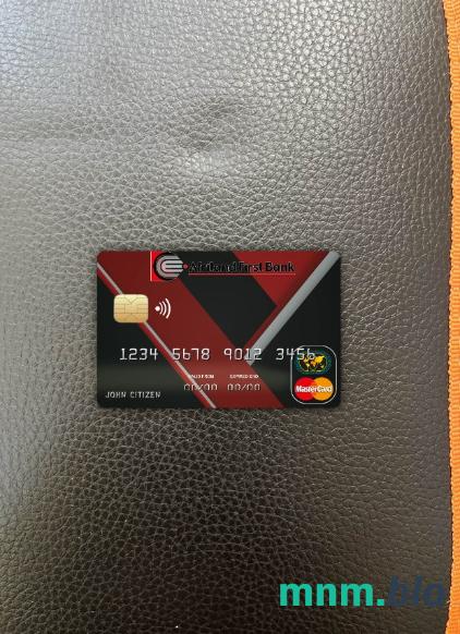 Congo Afriland First bank wygląd zdjęcia mastercard skan PSD + zdjęcie
